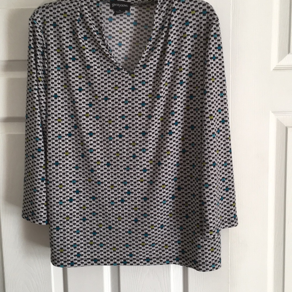 Beautiful gray and black checkered dress shirt